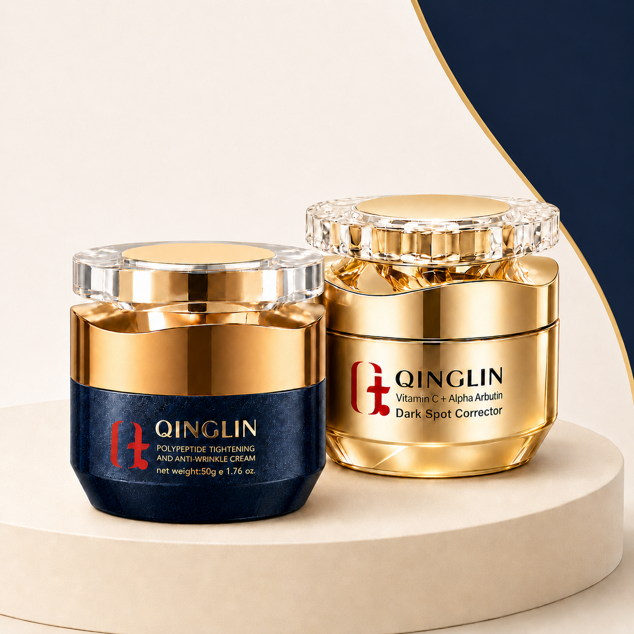 QINGLIN Anti-Wrinkle & Dark Spot Correcting Cream Duo