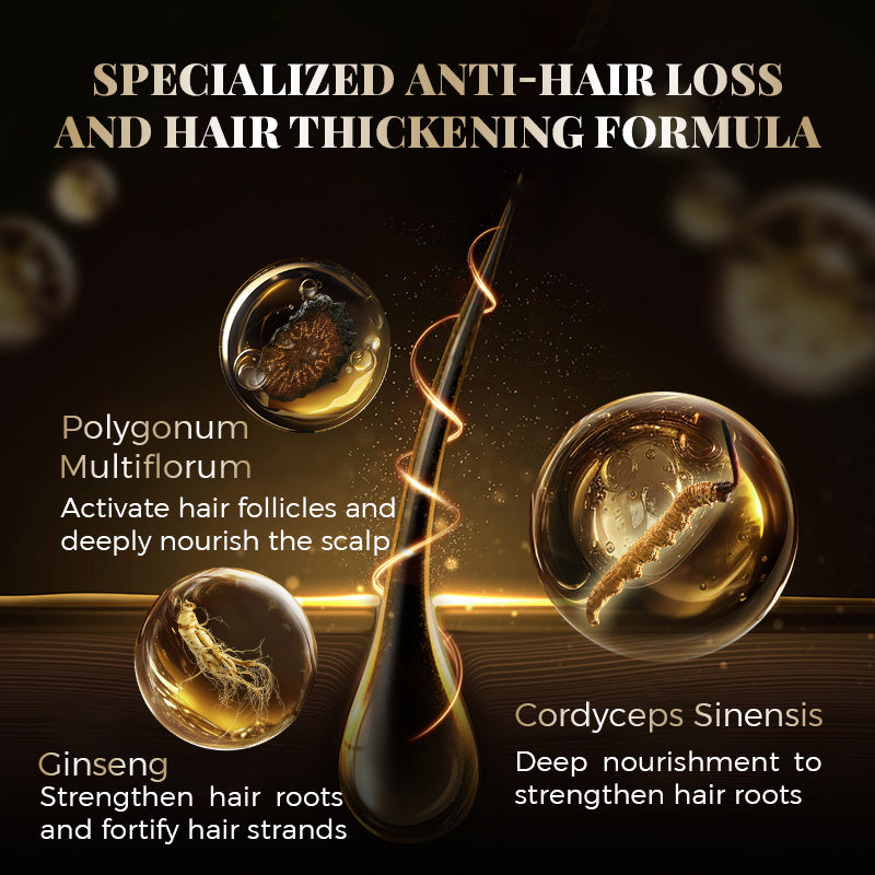 Shampooing double action anti-chute QINGLIN