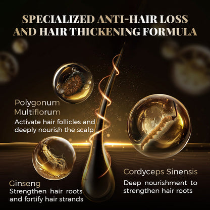 Shampooing double action anti-chute QINGLIN