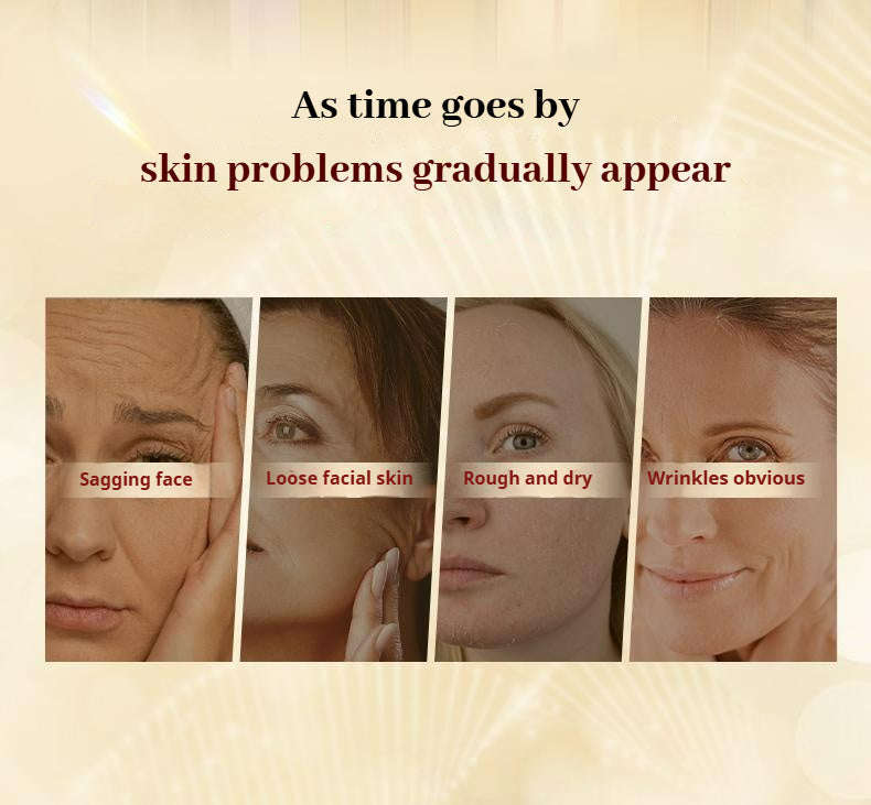 Woman applying QINGLIN collagen serum for firmer, youthful-looking skin